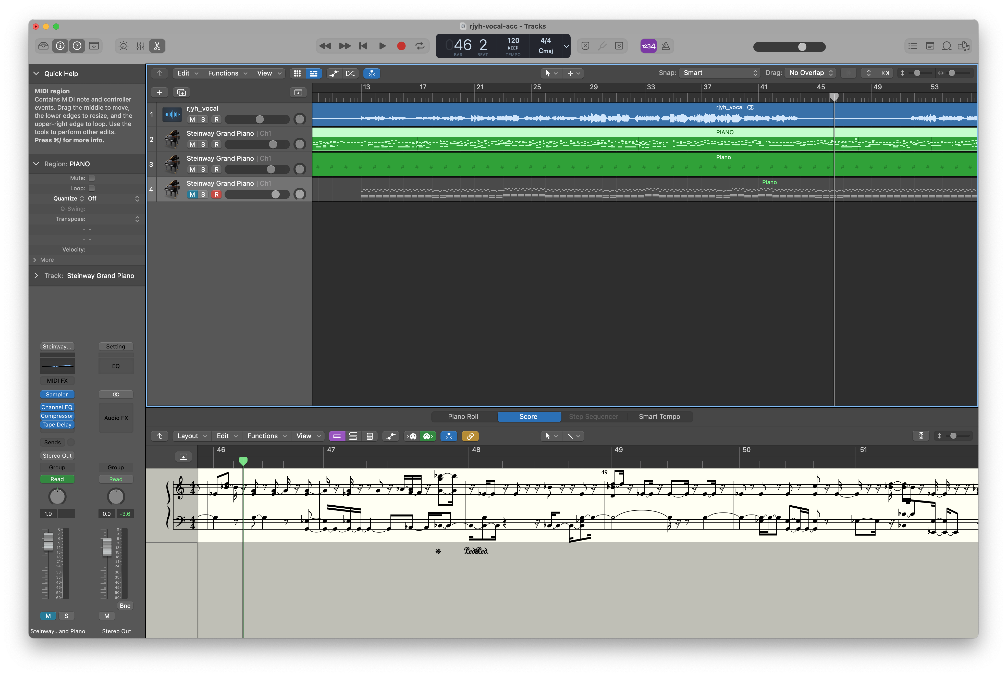 AI music project screenshot